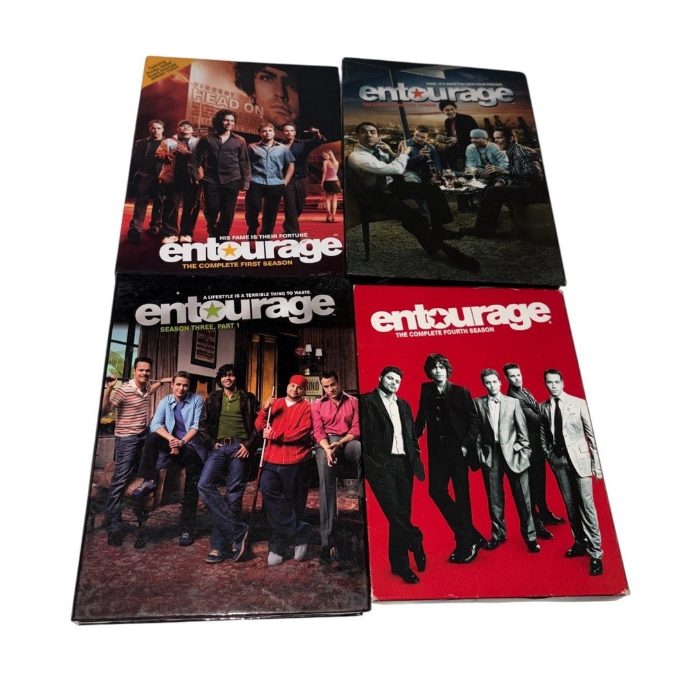 Entourage HBO DVD Box Set Bundle Season 1 2 3 (Part 1) 4 Dvd Lot Great Condition
